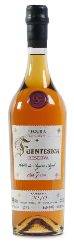 Tequila Fuenteseca 7 Year Reserva Anejo Tequila 2010 Front Bottle Shot