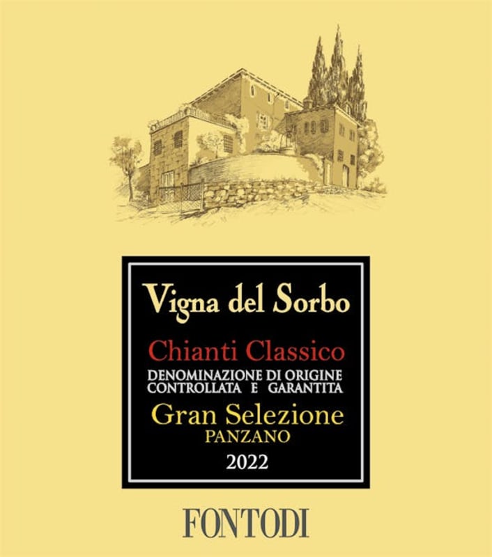 Fontodi Chianti Classico Gran Selezione Vigna del Sorbo (1.5 Liter Magnum) 2022 Front Label
