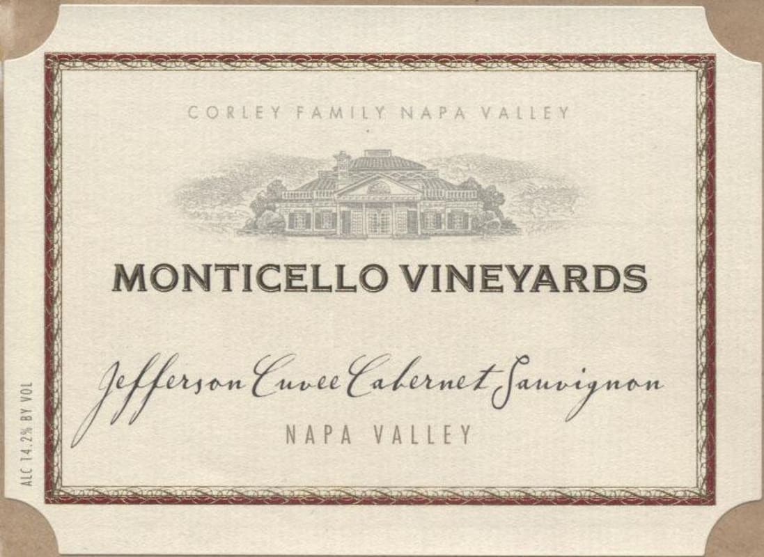 Monticello Jefferson Cuvee Cabernet Sauvignon 2015 Front Label