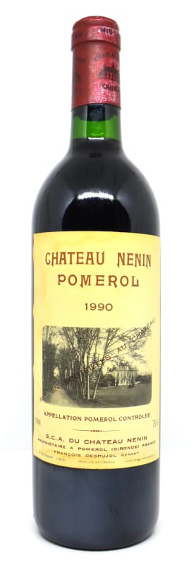 Chateau Nenin 1990 Front Bottle Shot