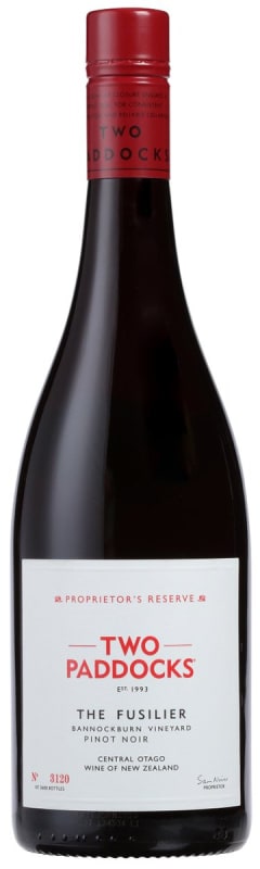 Two Paddocks Fusilier Pinot Noir 2017 Front Bottle Shot