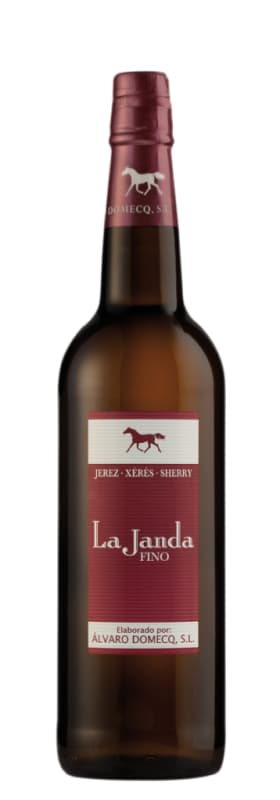 Alvaro Domecq Fino La Janda Sherry Front Bottle Shot