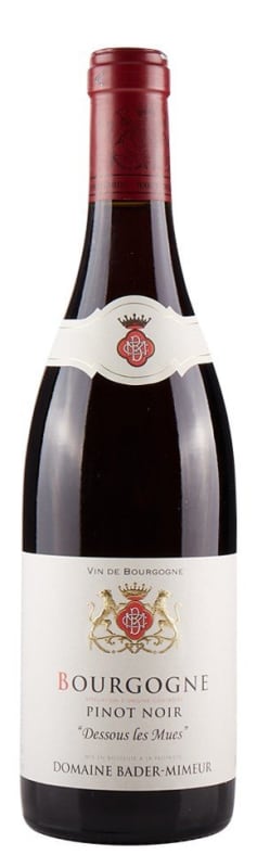 Bader-Mimeur Bourgogne Rouge Dessous les Mues 2018 Front Bottle Shot