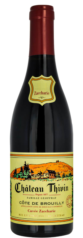 Chateau Thivin Cote de Brouilly Cuvee Zaccharie 2022 Front Bottle Shot
