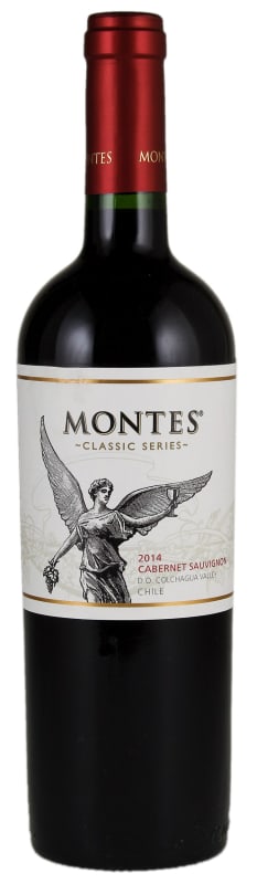 Montes Classic Series Cabernet Sauvignon 2014 Front Bottle Shot