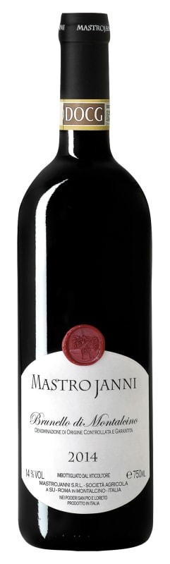 Mastrojanni Brunello di Montalcino 2014 Front Bottle Shot