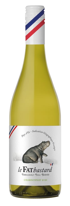 Fat Bastard Chardonnay 2021 Front Bottle Shot