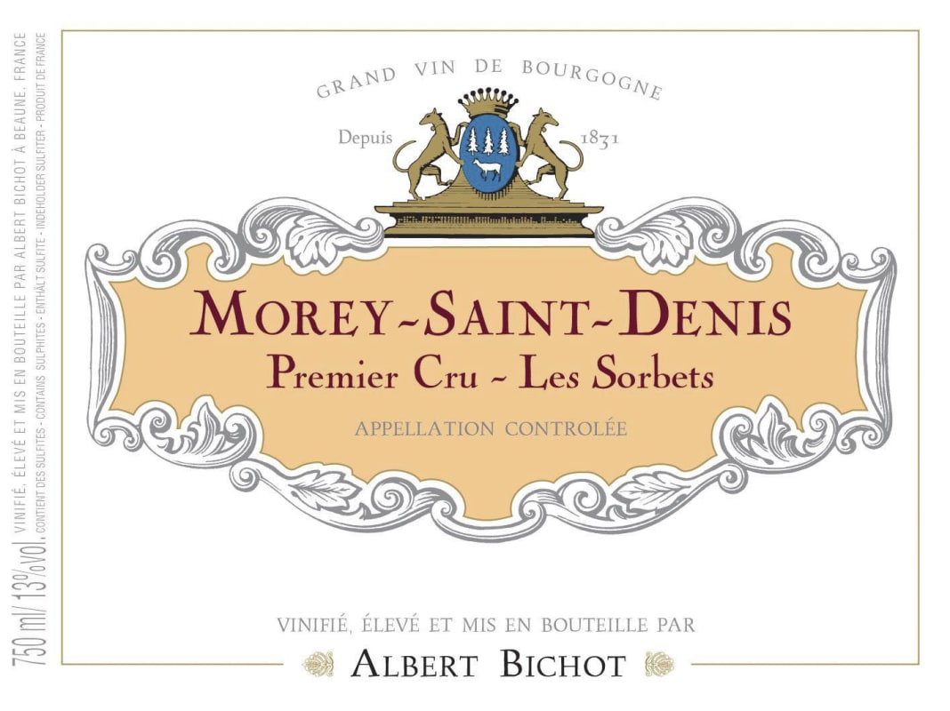 Albert Bichot Morey-Saint-Denis Les Sorbets Premier Cru 2015 Front Label