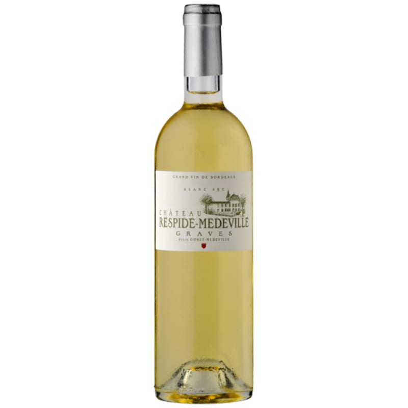 Chateau Respide Medeville Blanc 2017 Front Bottle Shot