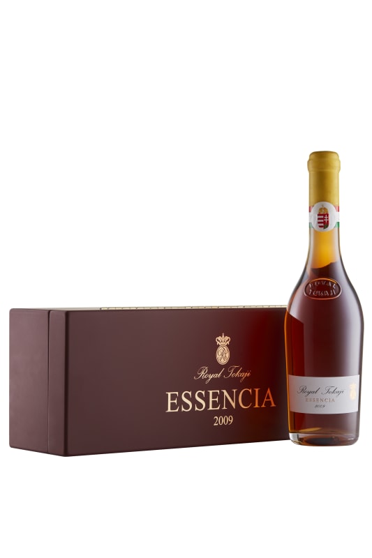 Royal Tokaji Essencia (375ML half-bottle with Lacquer Box and Crystal Spoon) 2009 Front Bottle Shot