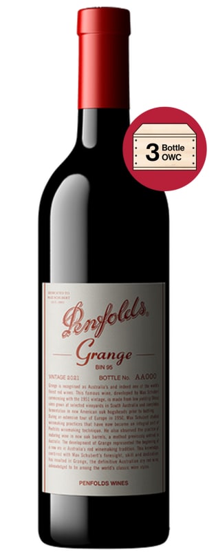 Penfolds Grange (3 Bottles in OWC) 2021 Front Bottle Shot