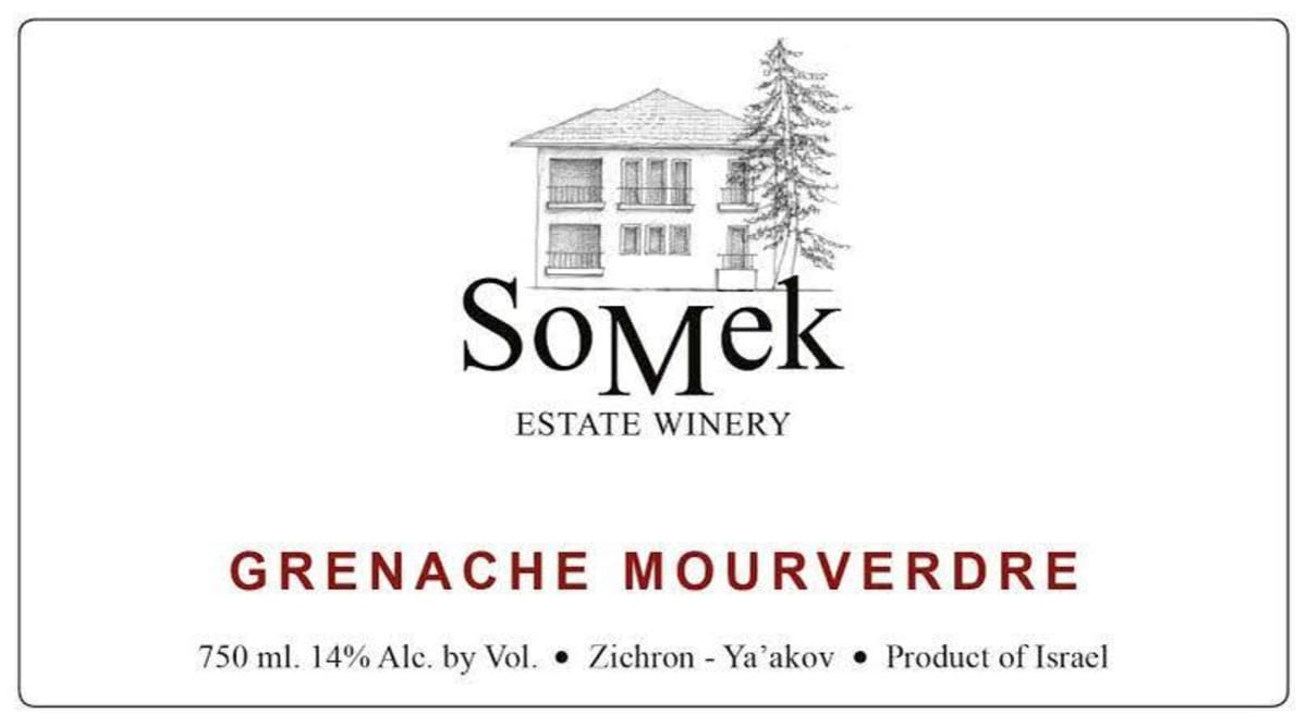 Somek Estate Winery Grenache Mouvedre 2015 Front Label