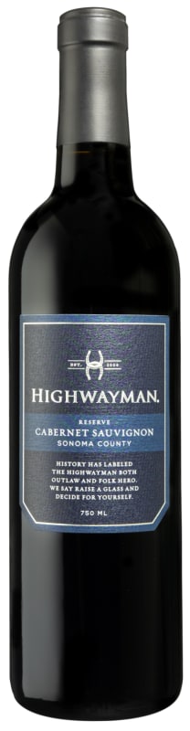 Highwayman Reserve Cabernet Sauvignon 2022 Front Bottle Shot