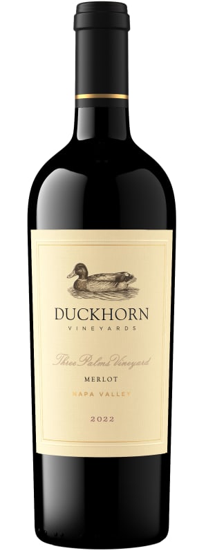 Duckhorn Three Palms Merlot 2022 Front Bottle Shot