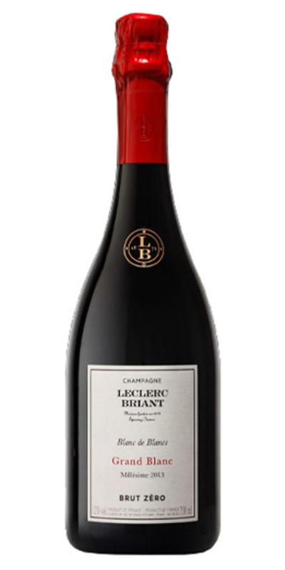 Champagne Leclerc Briant Grand Blanc Brut Zero 2013 Front Bottle Shot