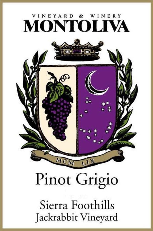 Montoliva Vineyard & Winery Jackrabbit Vineyard Pinot Grigio 2014 Front Label