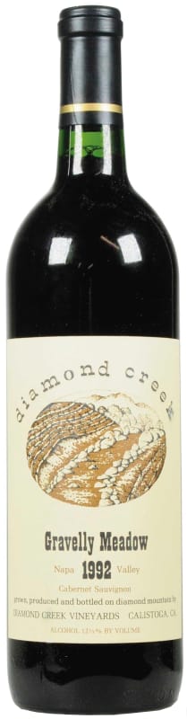 Diamond Creek Gravelly Meadow Cabernet Sauvignon 1992 Front Bottle Shot