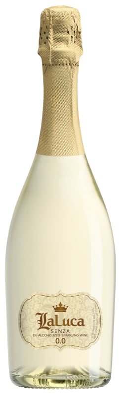 LaLuca Senza De-Alcoholized Sparkling Wine (Non-Alcoholic) Front Bottle Shot