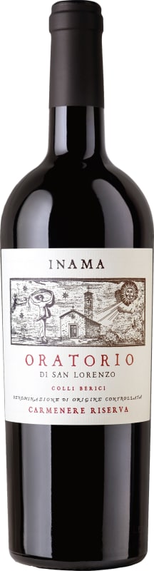 Inama Oratorio di San Lorenzo Carmenere Riserva 2018 Front Bottle Shot