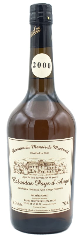 Domaine de Montreuil Calvados 2000 Front Bottle Shot