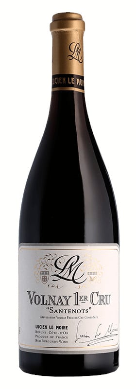Lucien Le Moine Volnay Santenots Premier Cru 2022 Front Bottle Shot