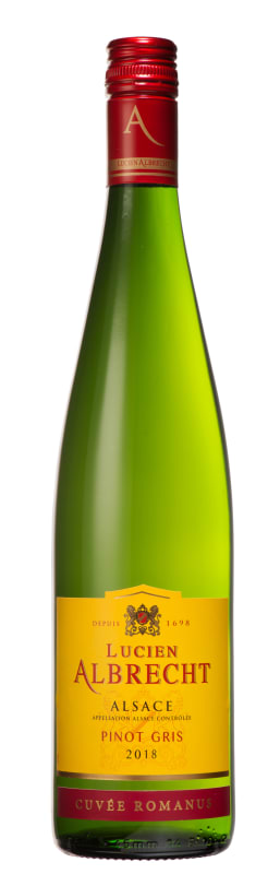 Lucien Albrecht Pinot Gris Cuvee Romanus 2018 Front Bottle Shot
