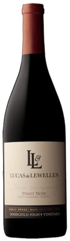 Lucas & Lewellen High 9 Pinot Noir 2014 Front Bottle Shot