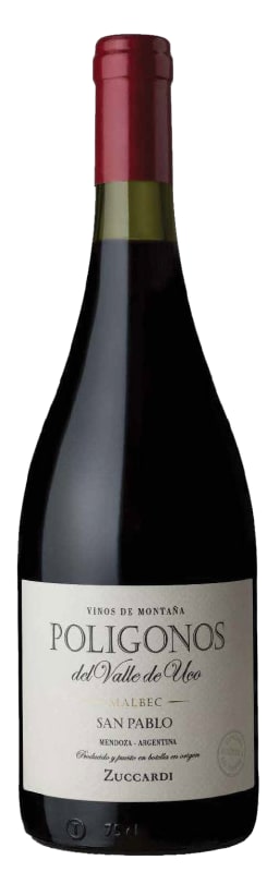 Zuccardi Poligonos del Valle de Uco San Pablo Malbec 2020 Front Bottle Shot