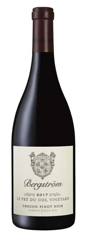 Bergstrom Ribbon Ridge Le Pre Du Col Vineyard Pinot Noir 2017 Front Bottle Shot
