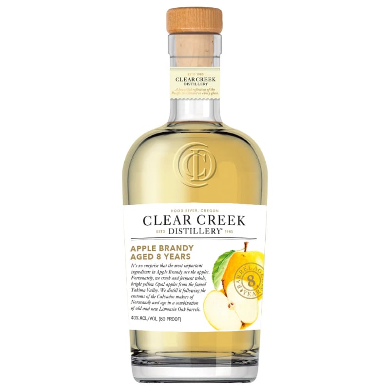Clear Creek 8 Year Apple Brandy (375ML half-bottle) Front Bottle Shot