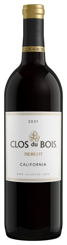 Clos du Bois California Merlot 2021 Front Bottle Shot