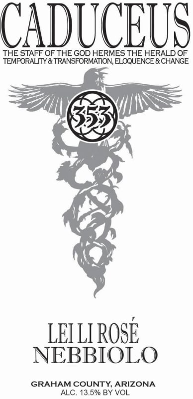 Caduceus Lei Li Rose Nebbiolo 2019 Front Label