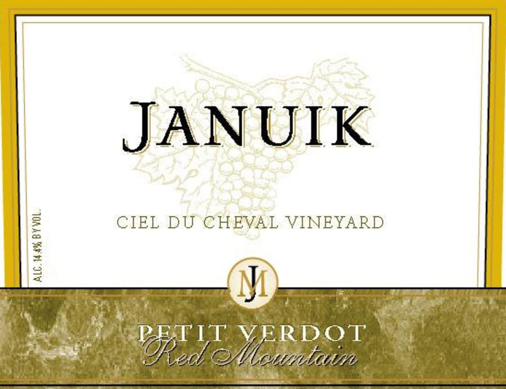 Januik Winery Ciel du Cheval Vineyard Petit Verdot 2010 Front Label