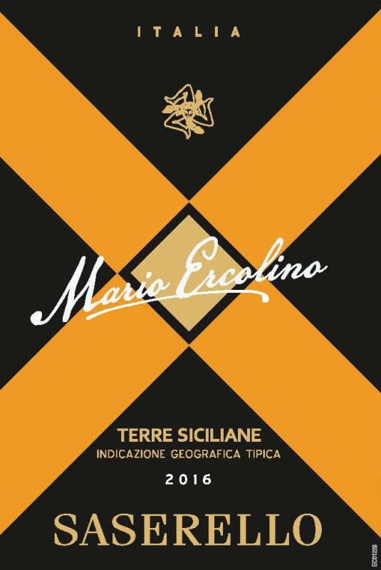 Mario Ercolino Sicilia Saserello 2016 Front Label