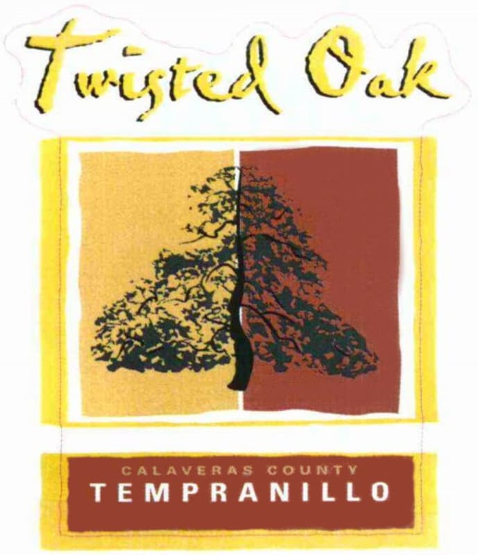 Twisted Oak Winery Tempranillo 2005 Front Label