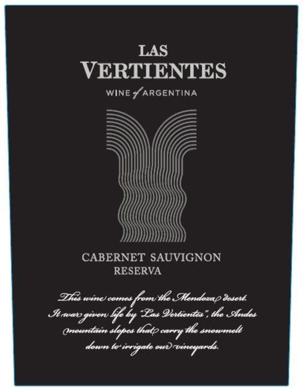 Lamadrid Las Vertientes Reserva Cabernet Sauvignon 2017 Front Label
