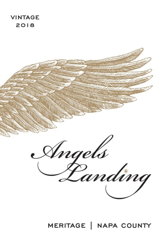 Angels Landing Meritage Napa County 2018 Front Label