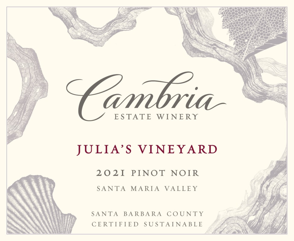 Cambria Julia's Vineyard Pinot Noir (375ML half-bottle) 2021 Front Label
