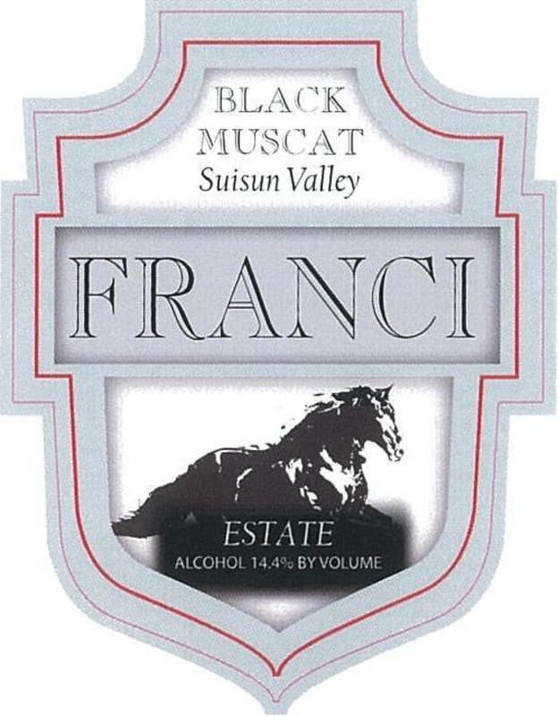 Vezer Family Vineyards Franci Black Muscat 2011 Front Label