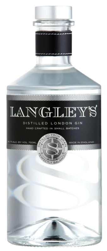 Langley's No. 8 London Dry Gin Front Bottle Shot