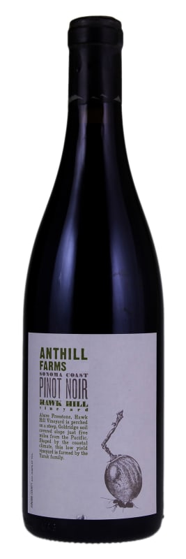Anthill Farms Hawk Hill Vineyard Pinot Noir 2019 Front Bottle Shot