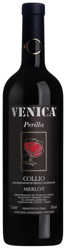Venica & Venica Collio Perilla Merlot 2018 Front Bottle Shot