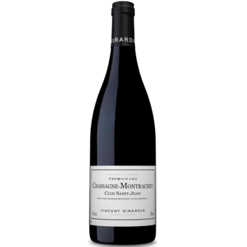 Vincent Girardin Chassagne-Montrachet Clos St Jean Premier Cru Rouge 2018 Front Bottle Shot