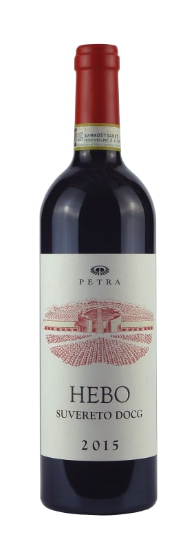 Petra Hebo Suvereto Rosso 2015 Front Bottle Shot