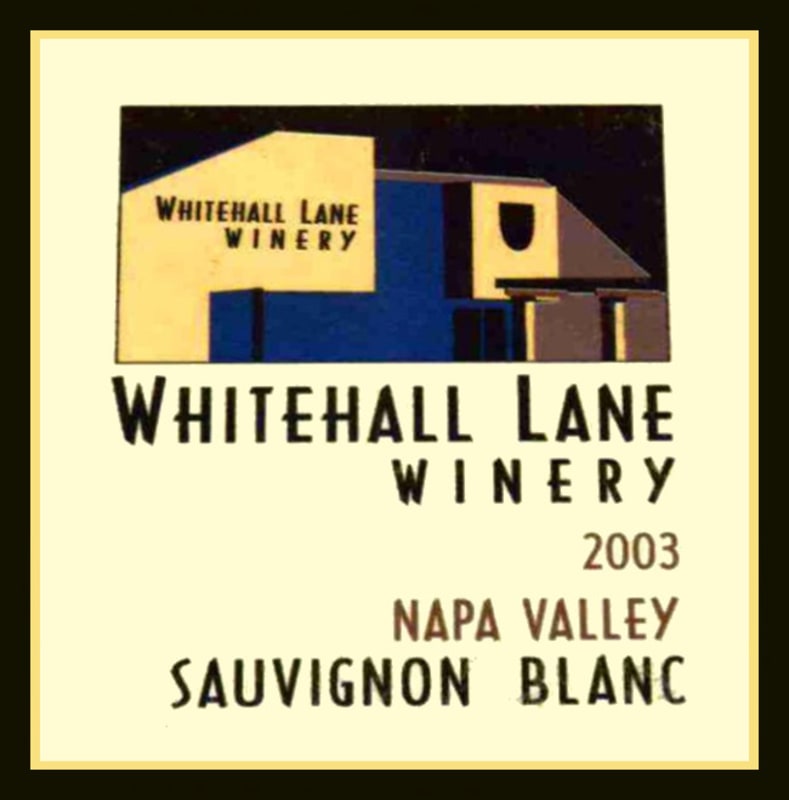 Whitehall Lane Sauvignon Blanc 2003 Front Label