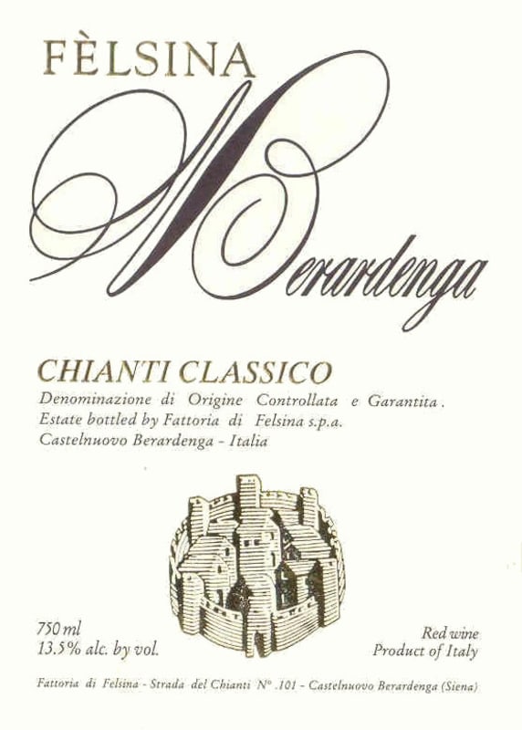 Felsina Berardenga Chianti Classico 2004 Front Label