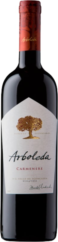 Arboleda Carmenere 2021 Front Bottle Shot