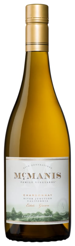 McManis Family Vineyards River Junction Chardonnay 2019 Front Bottle Shot
