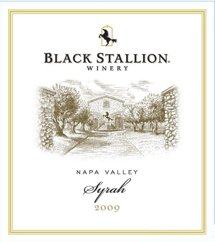 Black Stallion Winery Napa Valley Syrah 2009 Front Label