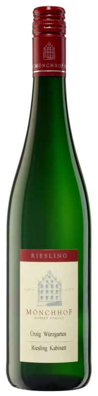Monchhof Urzig Wurzgarten Riesling Kabinett 2018 Front Bottle Shot